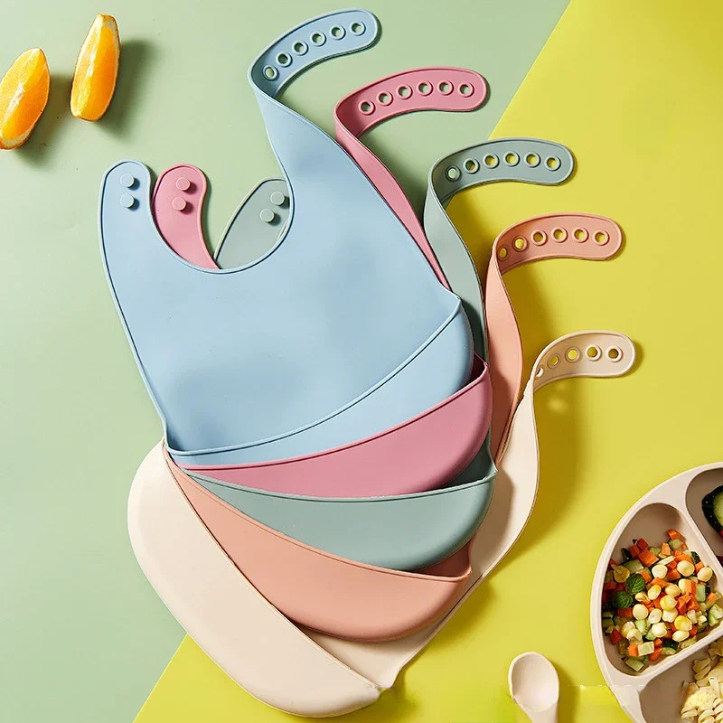 1-4 adet bebek önlüğü ayarlana - Waterproof Baby Bibs Silicone incelemesi ve fiyatı